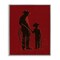 Stupell Industries Burgundy Cowboy Father & Son Framed Giclee, design by Arlington Prints